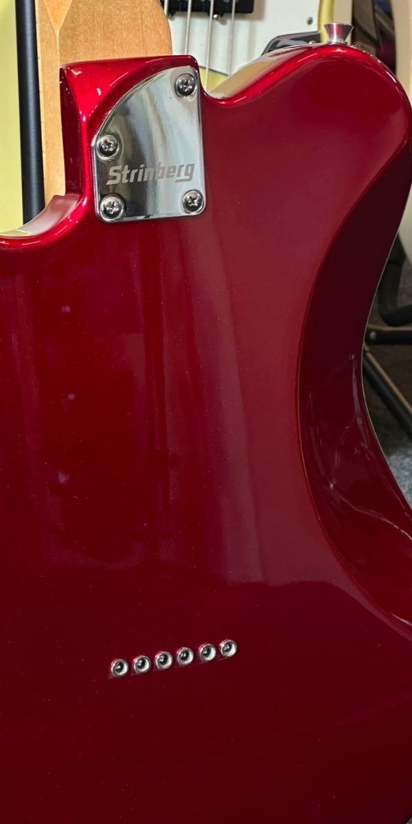 Guitarra Strinberg Horizon H200 Mrc Metallic Red Candy Com Trastes Inox 