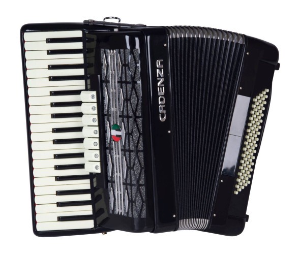 Acordeon Cadenza 80 Baixos Cd80/37 bk Preto 
