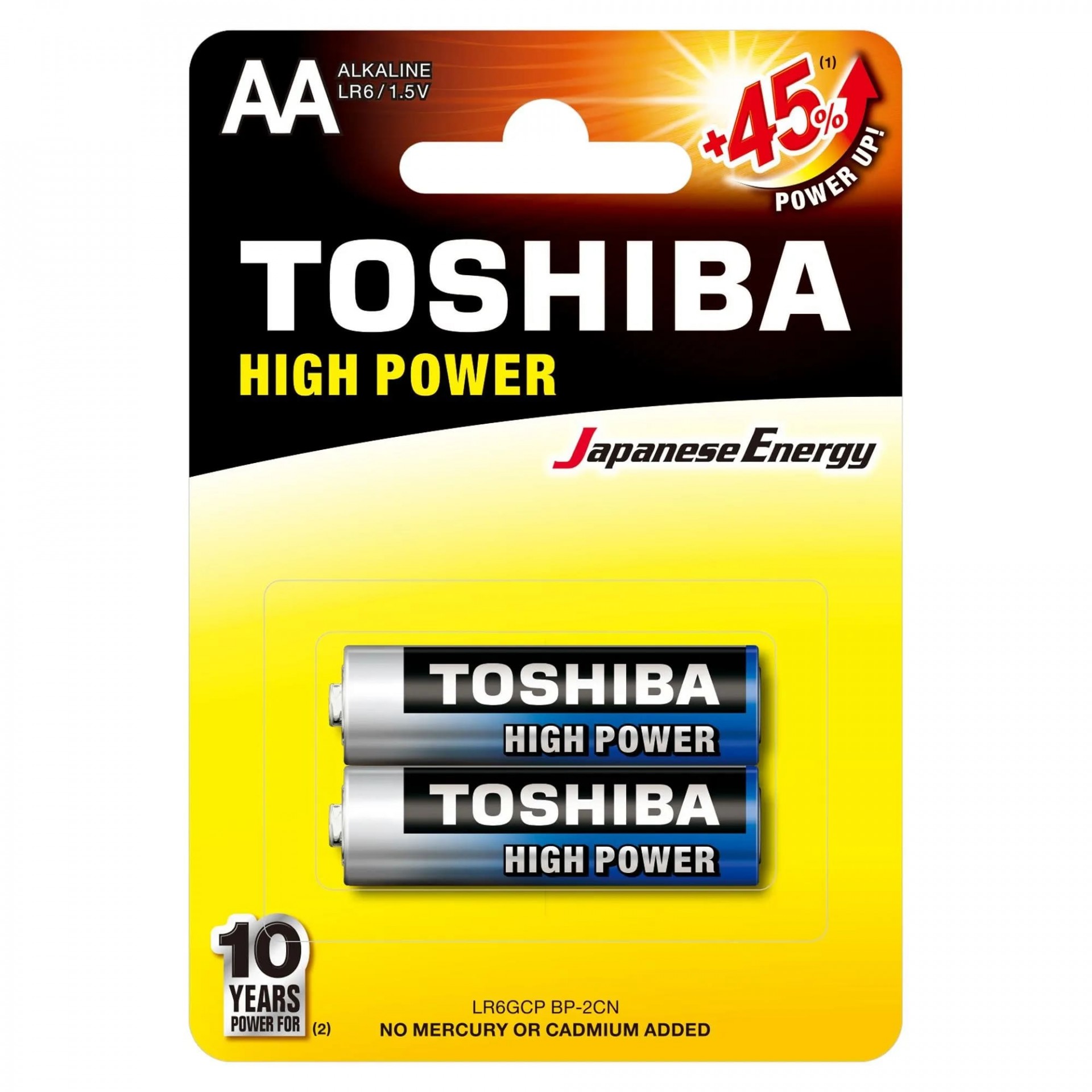 Pilha Alcalina aa Toshiba Lr6gcp C/2 