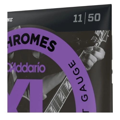 Encordoamento Para Guitarra 11-50 D'addario xl Chromes Ecg24 Flat 