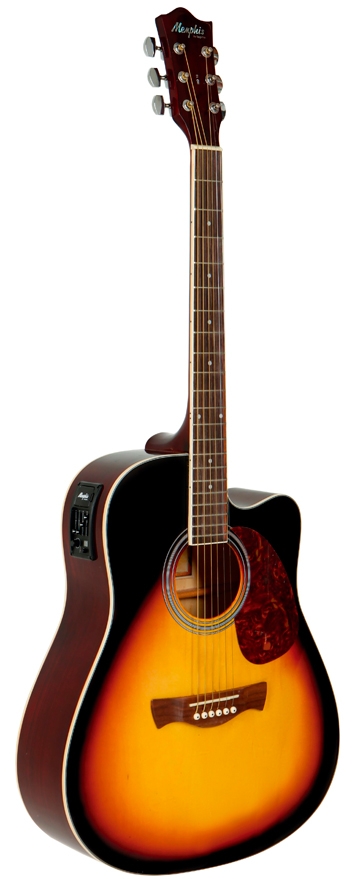 Violão Memphis Tagima Md-18 Aço Sunburst Eletroacústico 