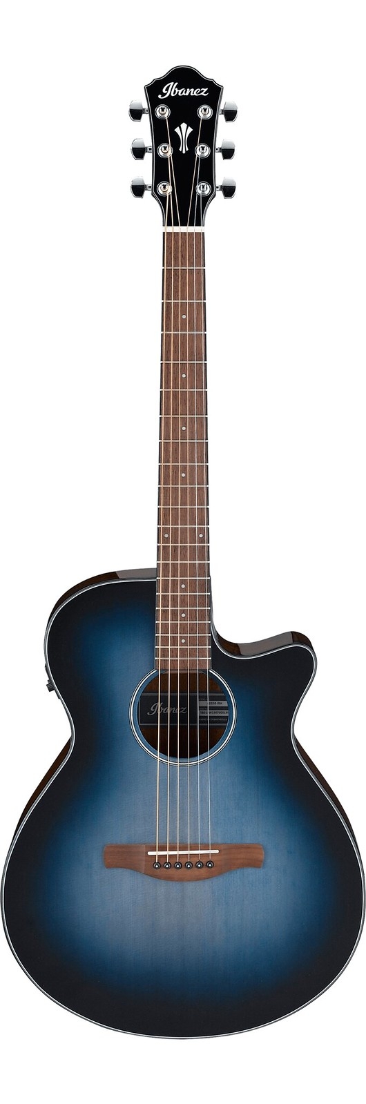 Violão Ibanez Aeg50 Aço Eletroacústico Indigo Blue Burst High Gloss 