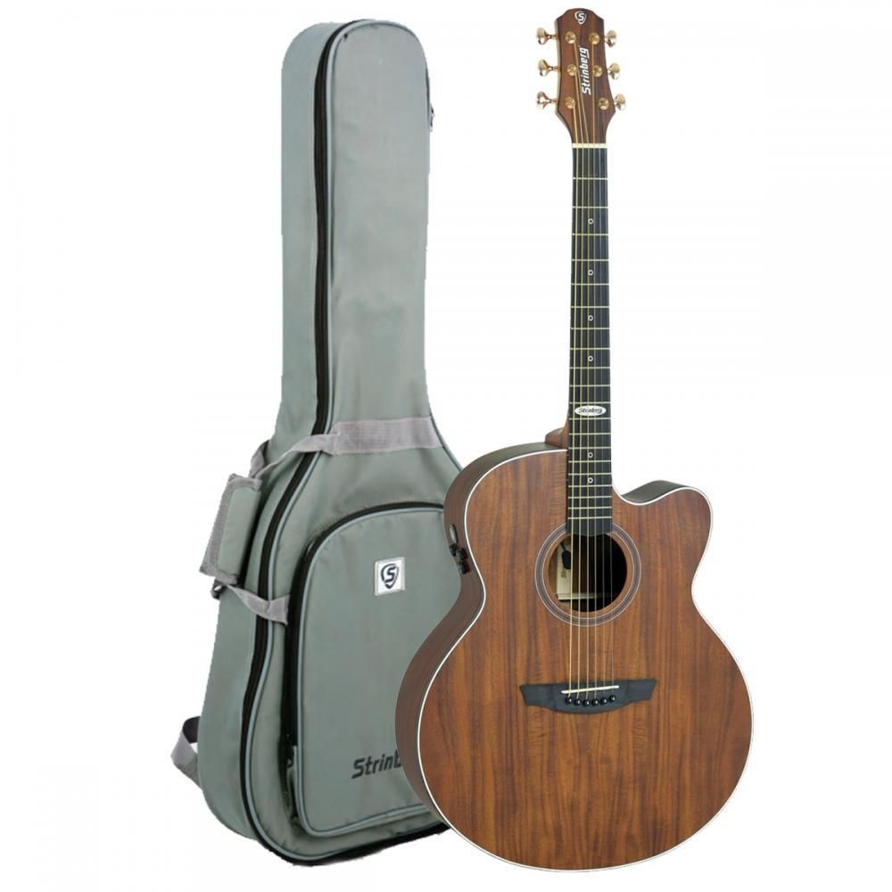 Violão Strinberg Sj300c Aço Eletroacústico Koa Satin 