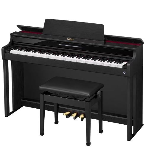 Piano Digital Casio Celviano Ap-550bk 88 Teclas Preto Com Banco Bluetooth e 3 Pedais 