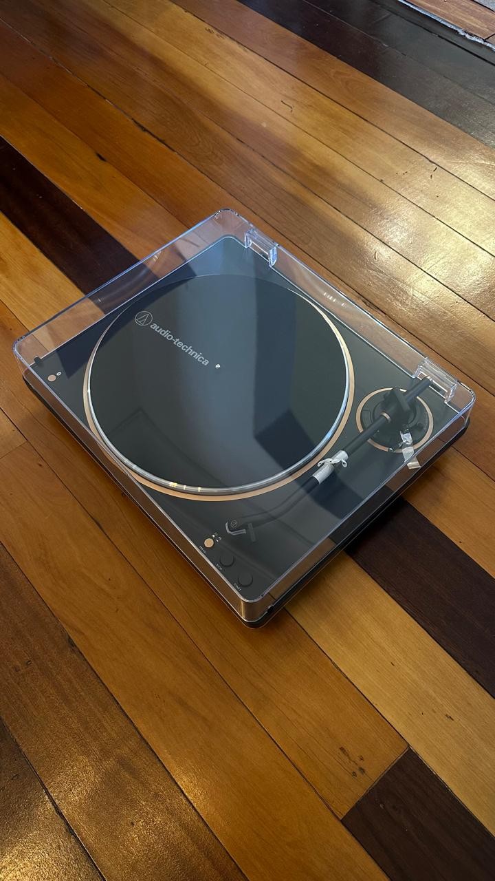 Toca Discos Audio Technica Bluetooth At-lp70xbt-bz-c