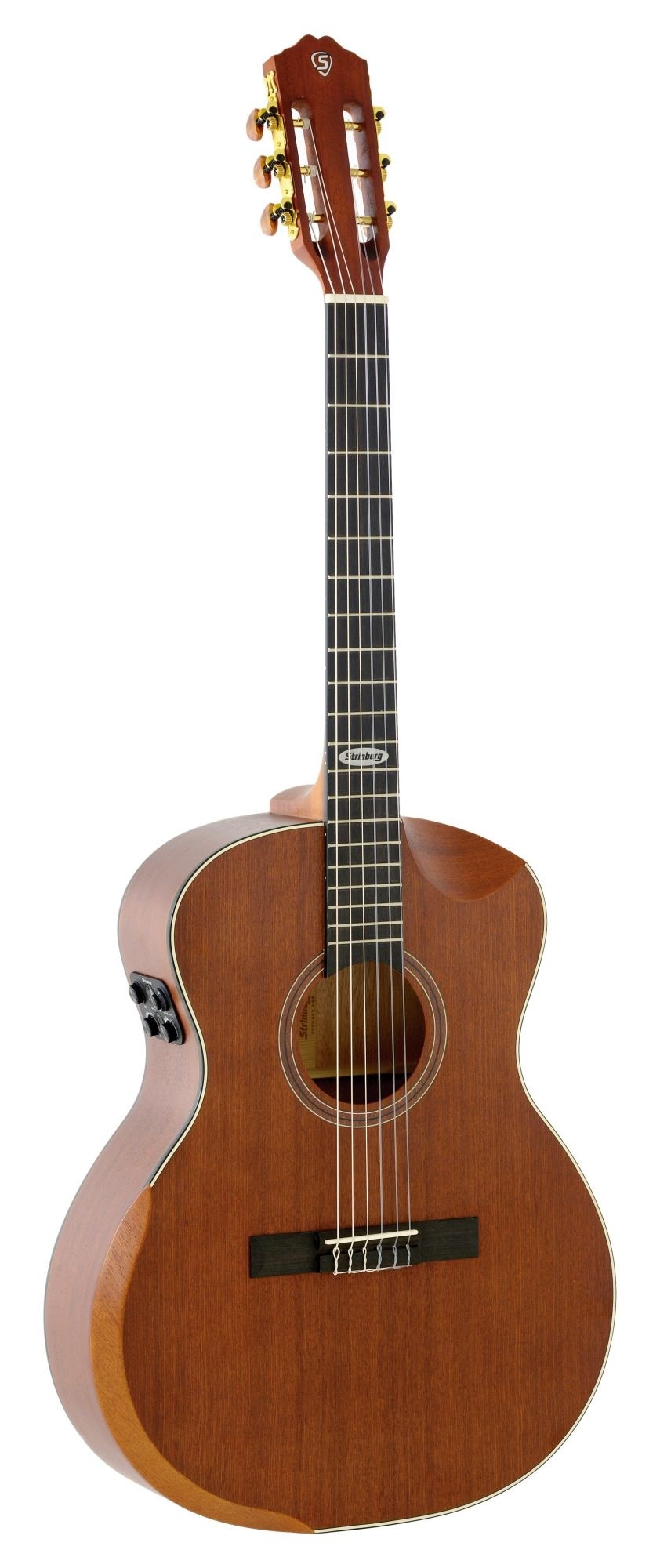 Violão Strinberg Sc301hcr Galaxy Com Efeitos Nylon Mahogany Satin Eletroacústico Com Bag 