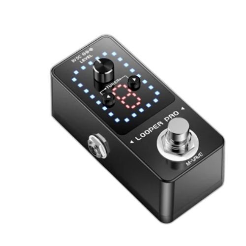 Pedal Looper M-vave Looper Pro Para Guitarra Com Afinador Integrado e Overdubs Ilimitados 